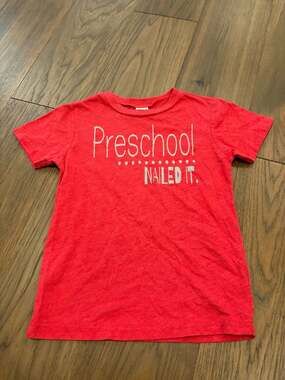 Kavio! Preschool Nailed It Red T-Shirt Toddler 4T